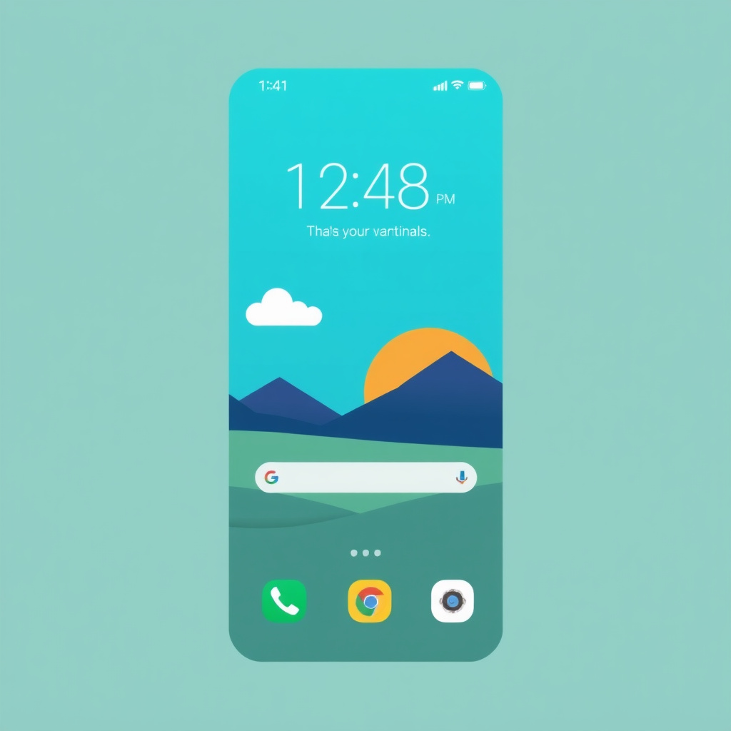 App home screen example