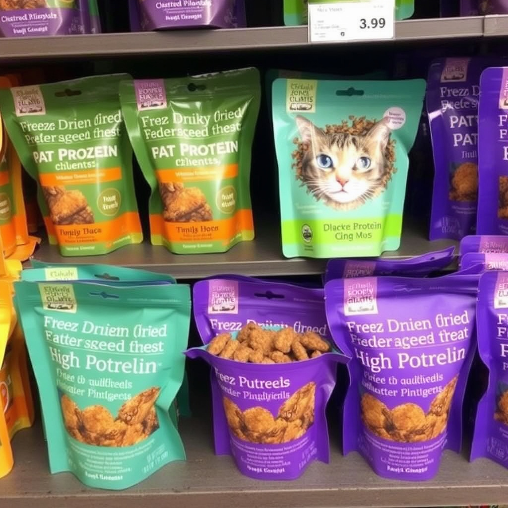 冻干猫零食高蛋白零食展示