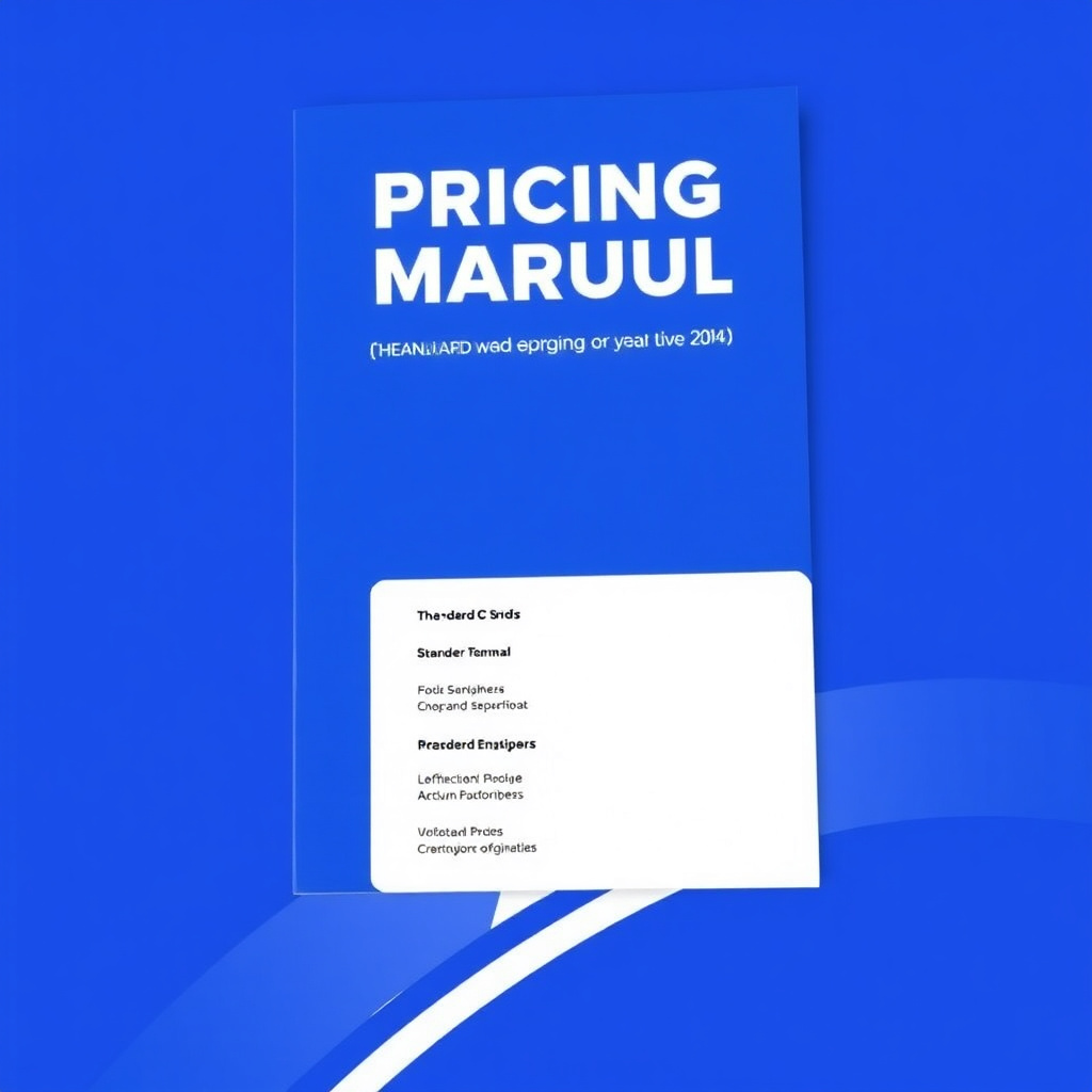 Pricing standard manual