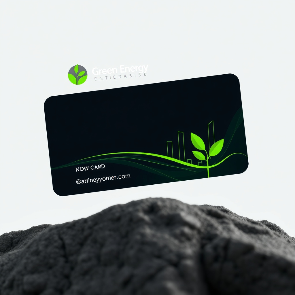 Green Energy Enterprise Digital Card Design