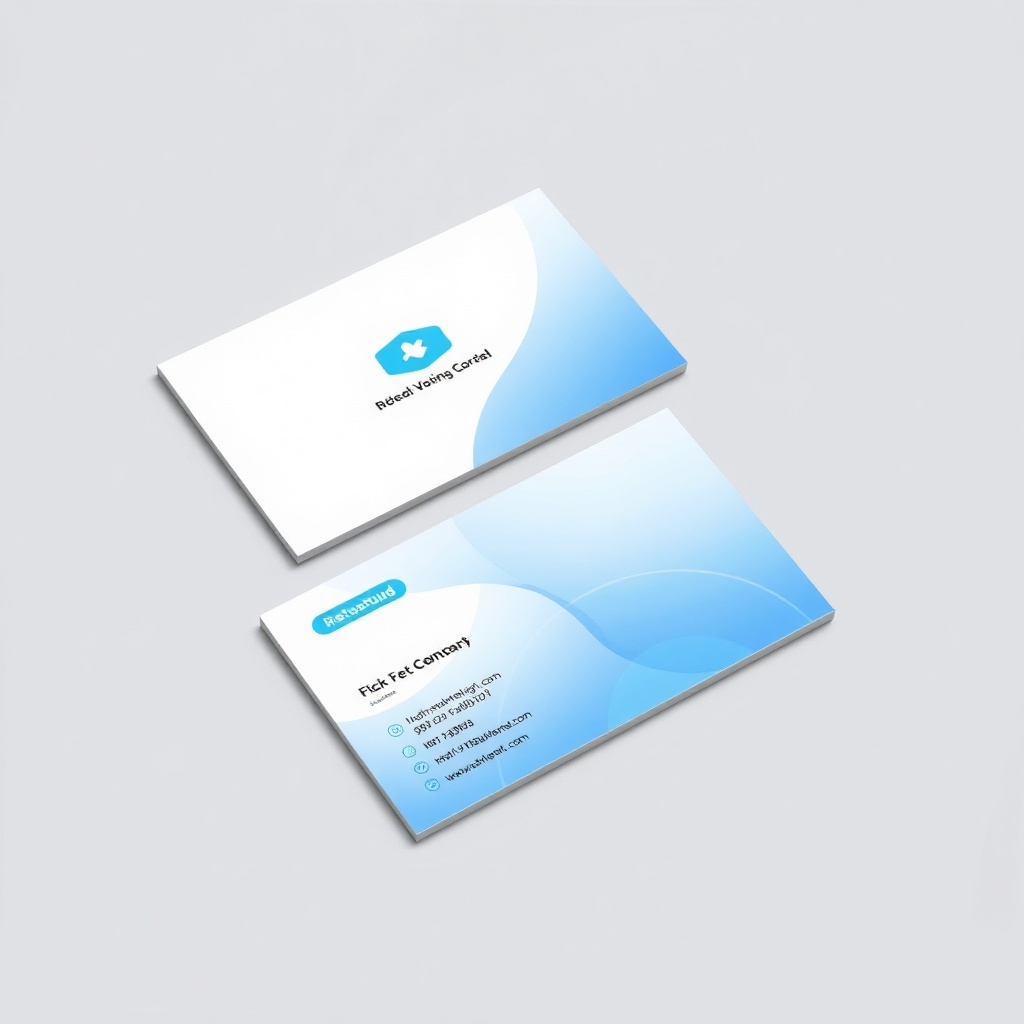 Electronic Business Card Mockup for Tech Company