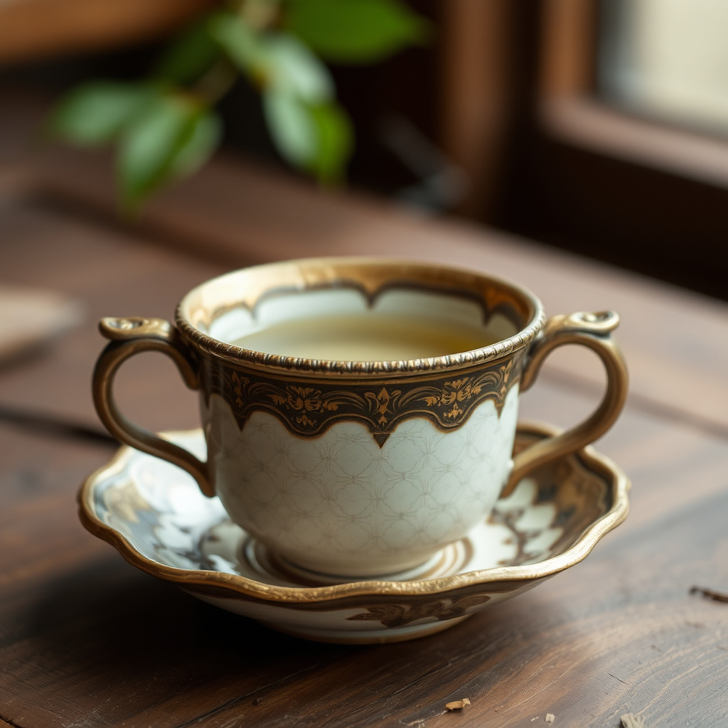 Ancient tea cup