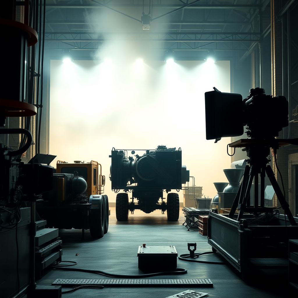 Industrial pipe processing and weld preparation equipment on site
