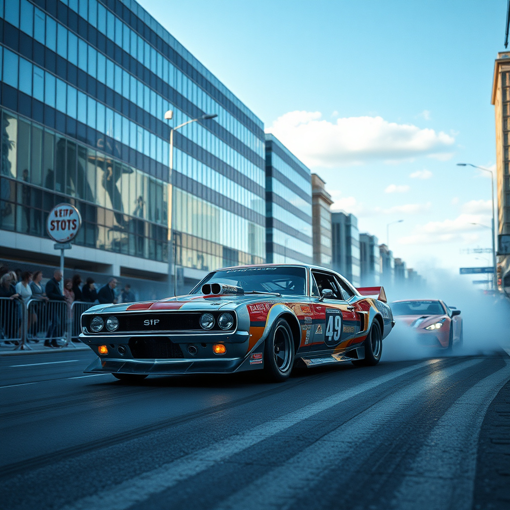 Street Car category racing on city track
