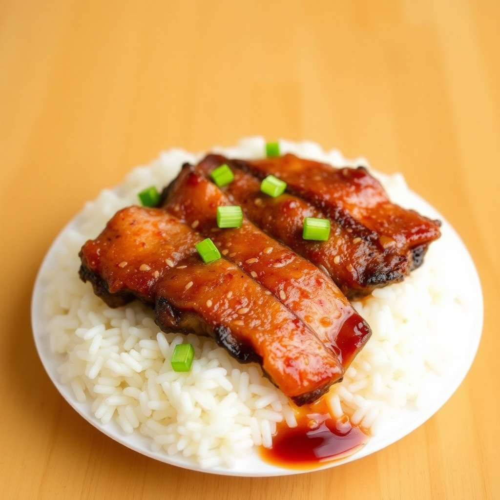 Char Siu Rice Large