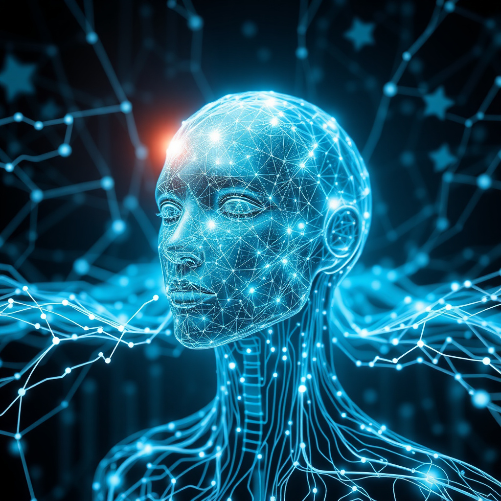 Artificial Intelligence agent and neural network visualization