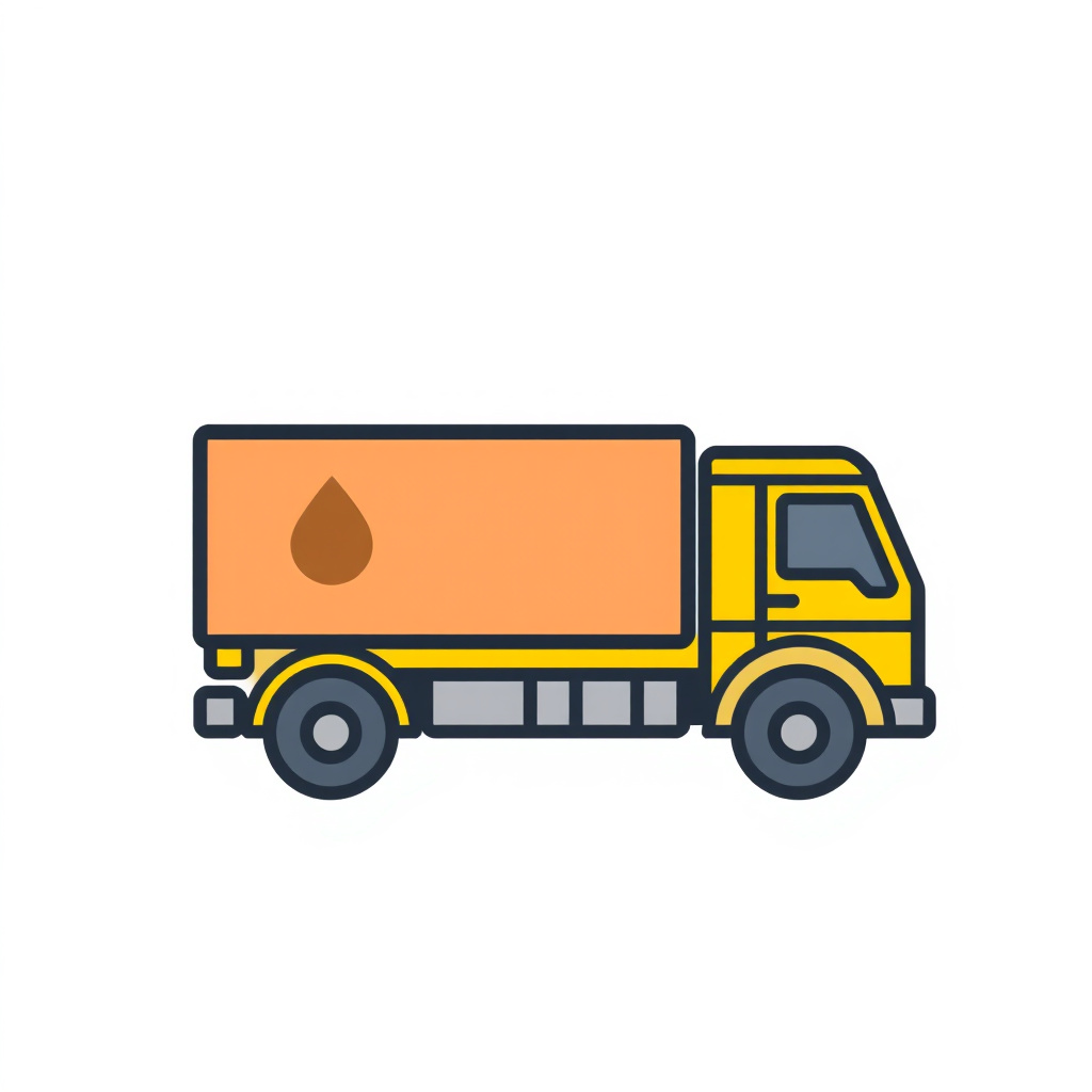 Logistics truck icon