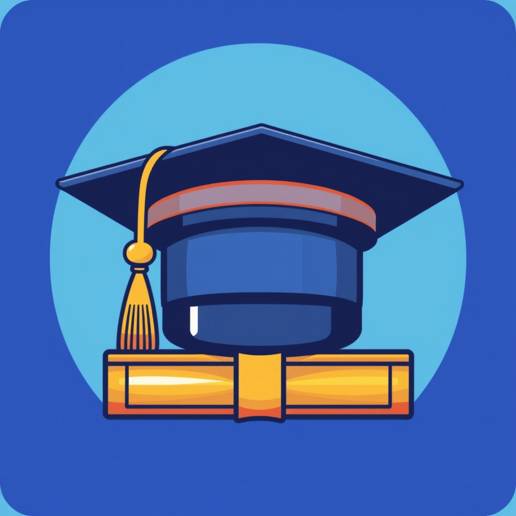 Education cap icon