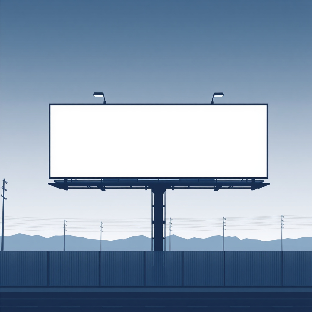 Minimalist billboard design