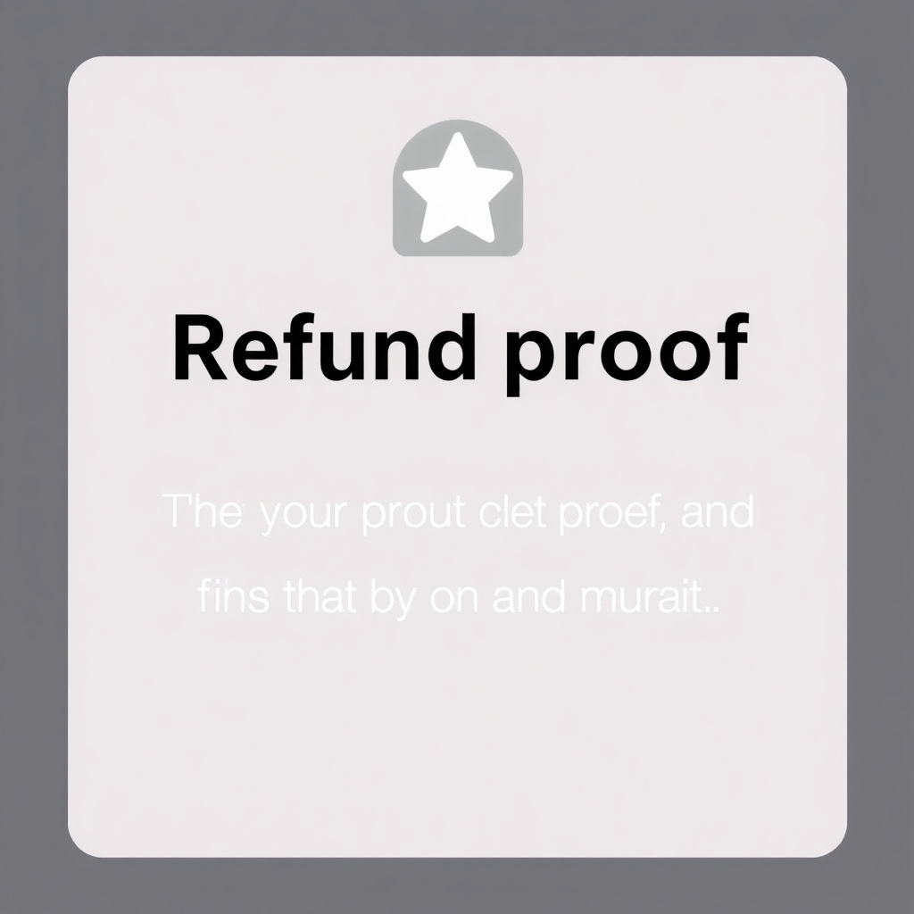 Refund proof placeholder
