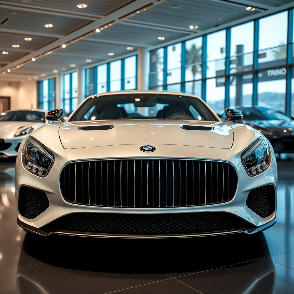 Luxury car showroom background