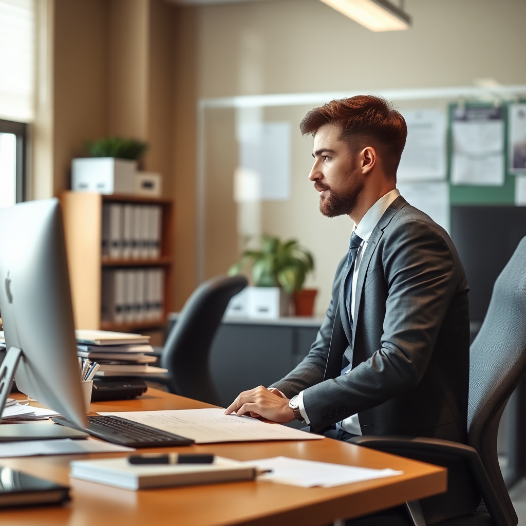 Office scene background