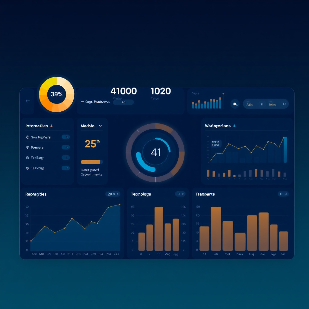 Comprehensive enterprise AI solution dashboard overview
