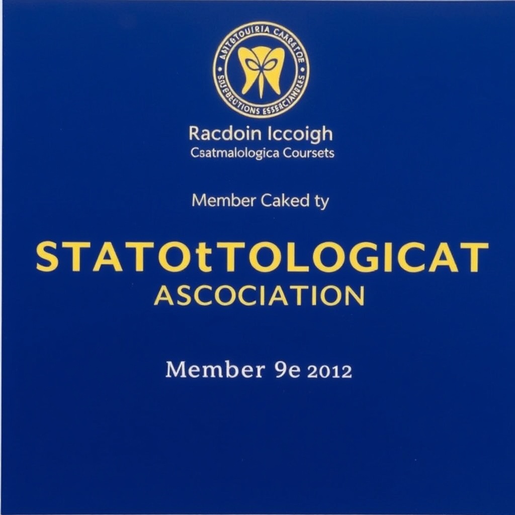 Member of Stomatological Association Certificate