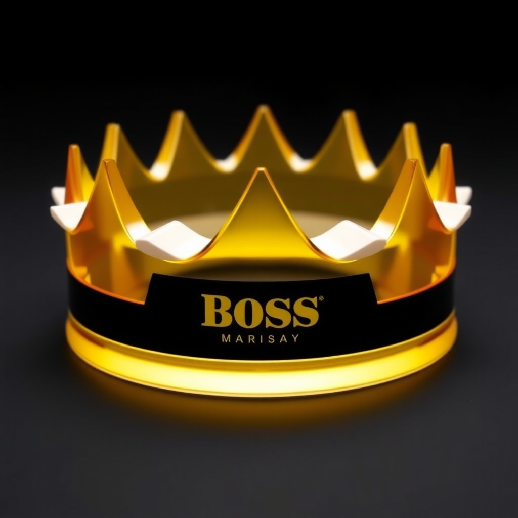 Boss ultra-hard three-unit crown with natural yellow tint and soft gloss surface