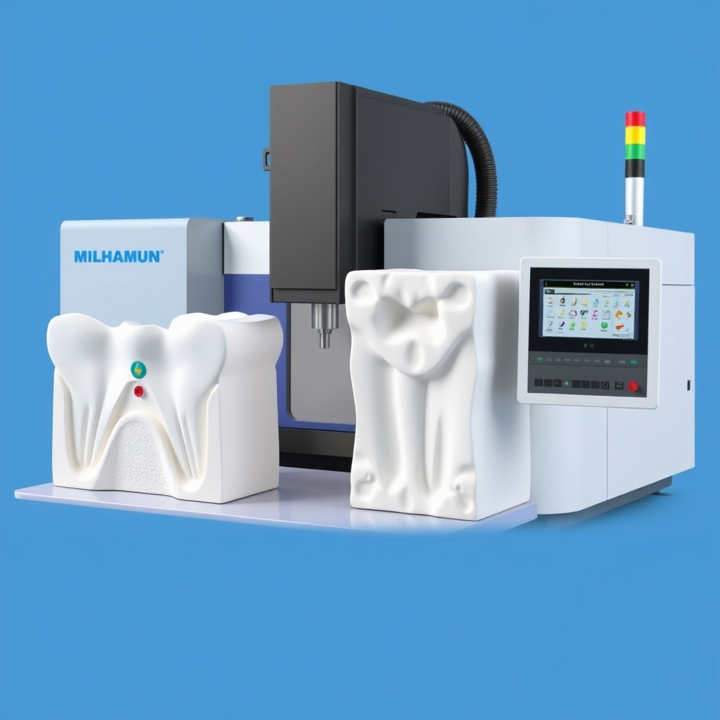 High-precision 5-axis milling machine carving dental zirconia blocks