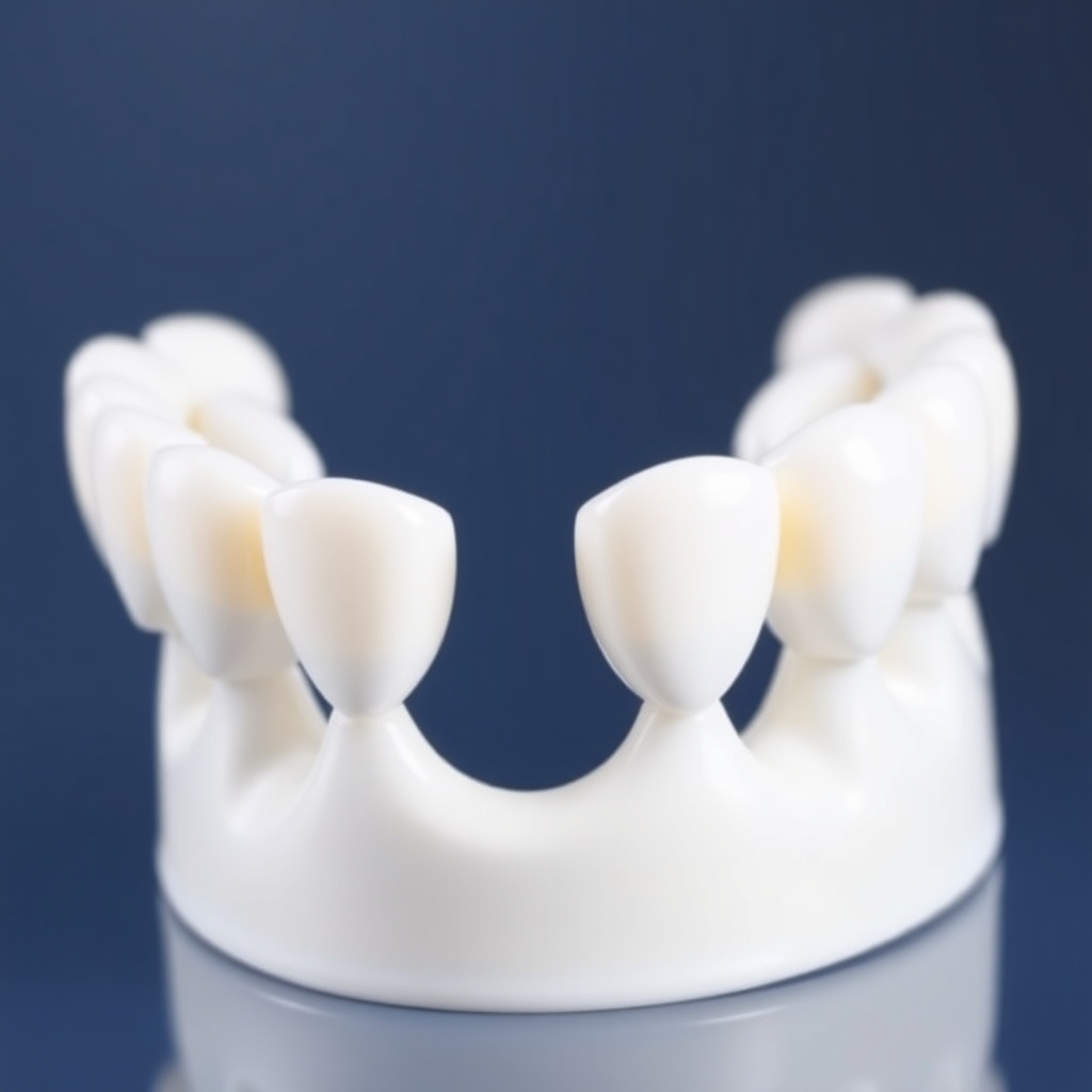 Aidite four-unit dental crown with high gloss and white color