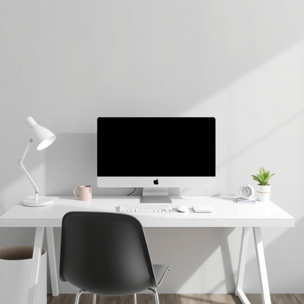 Minimalist workplace template