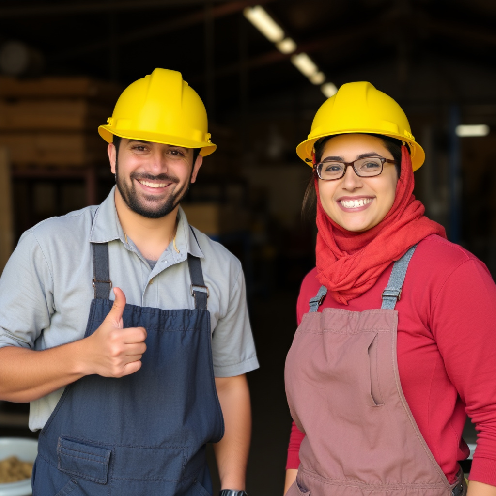 Happy workers