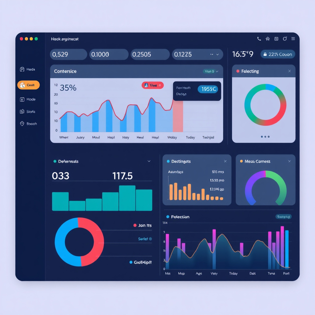 Digital health management dashboard visualization