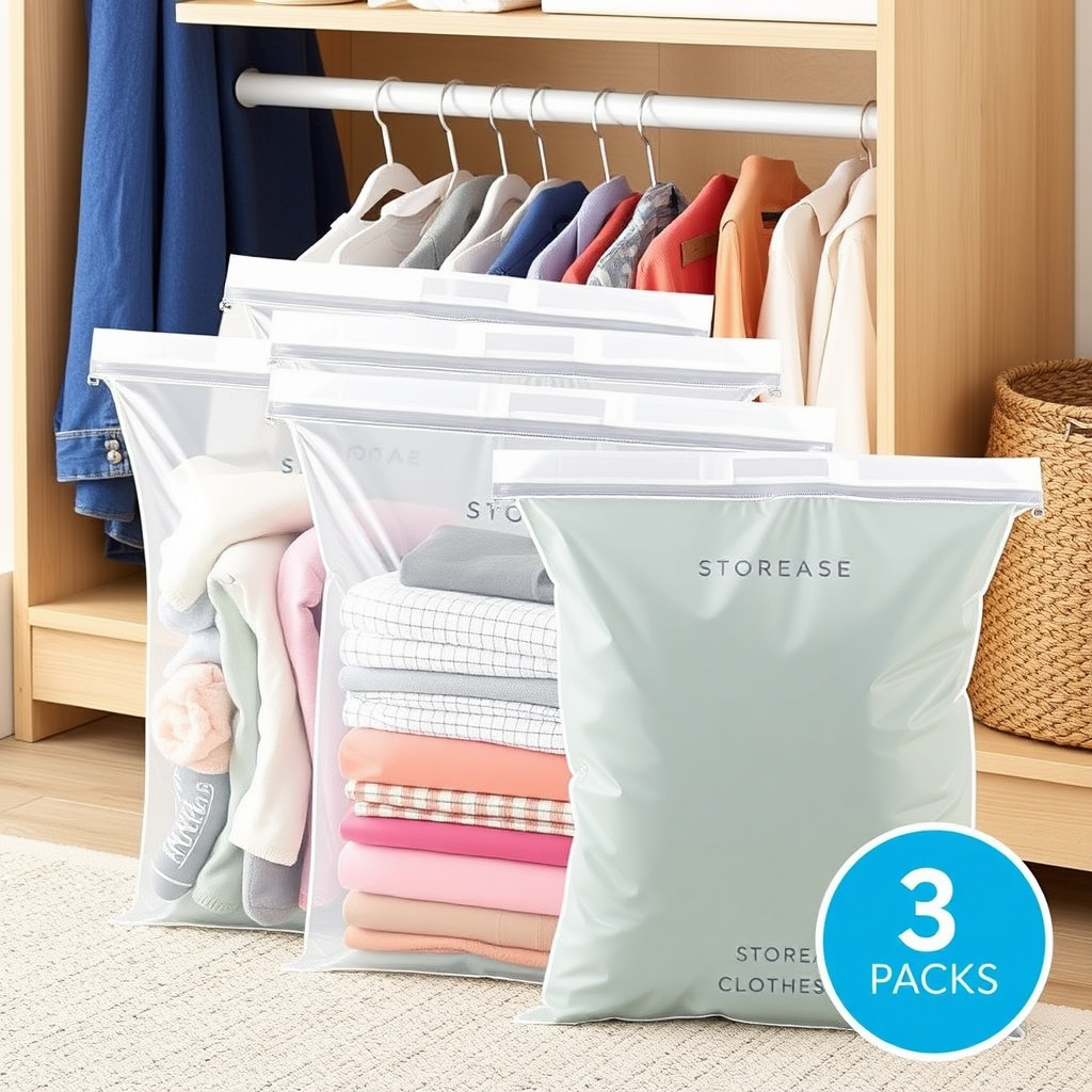 StorEase Clothes Storage Bags 3 pack