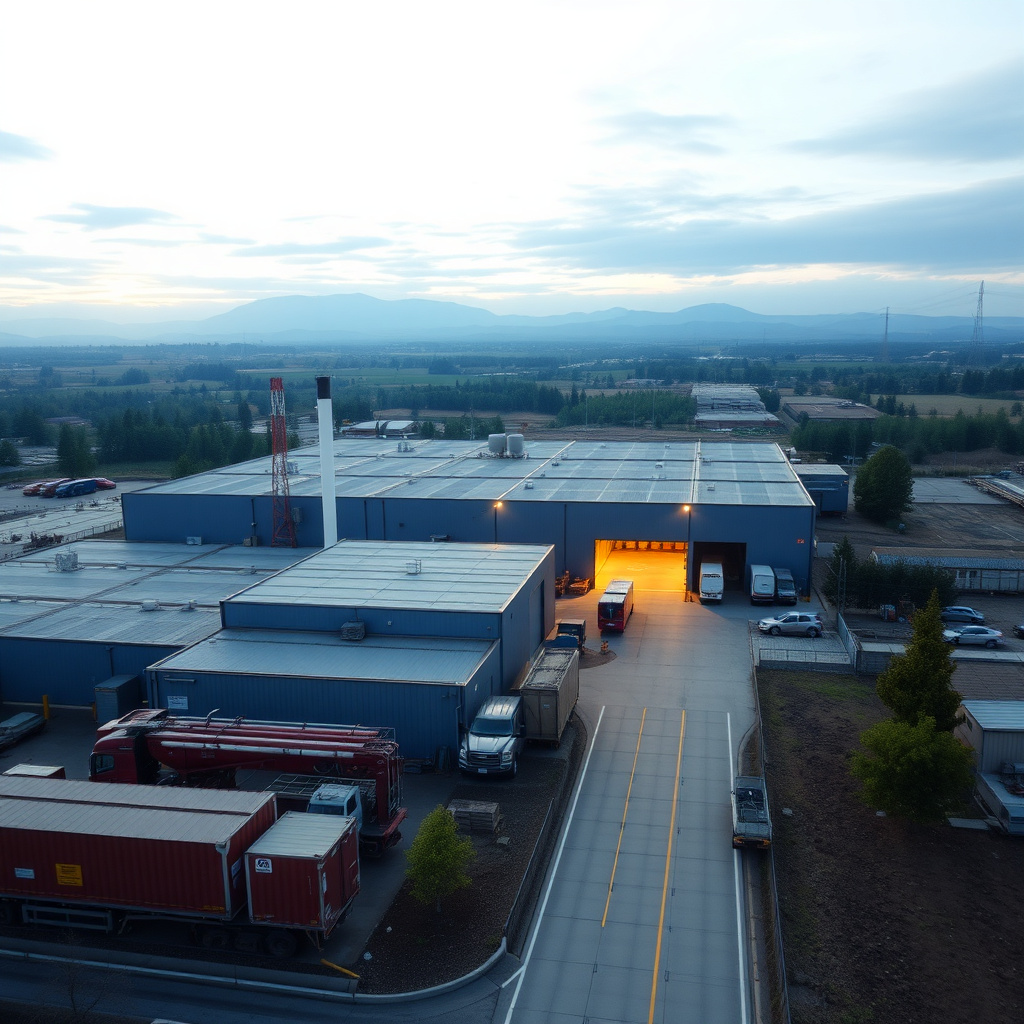 Company factory and warehouse
