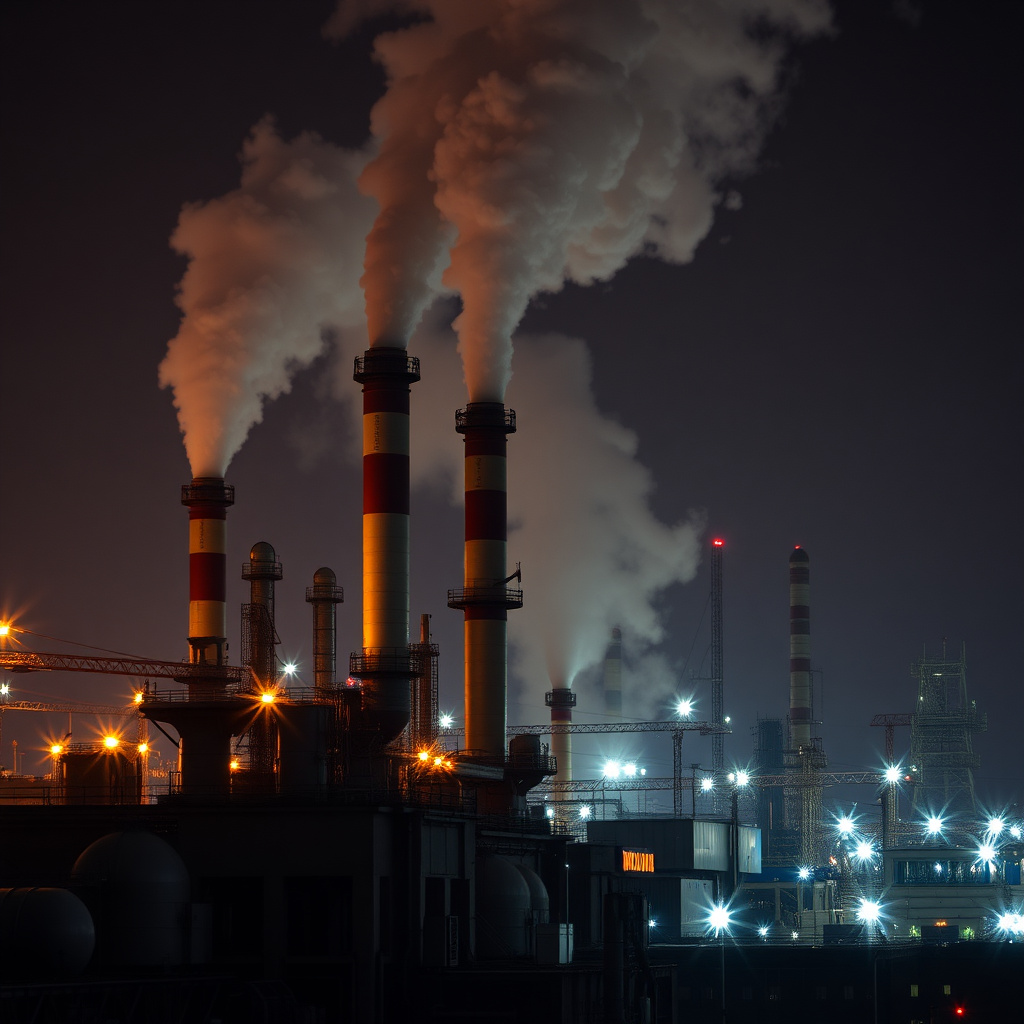 Industrial factory background
