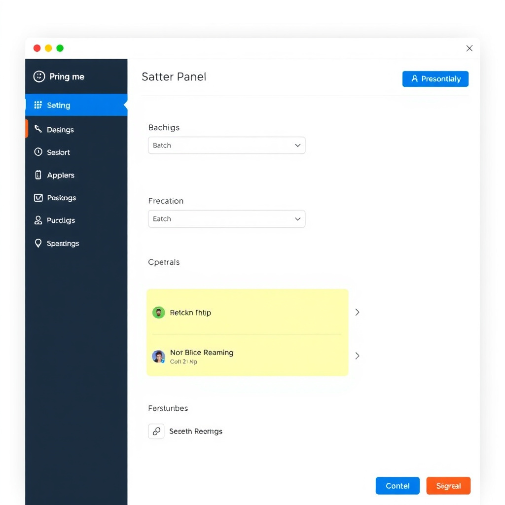 Batch Setting Panel