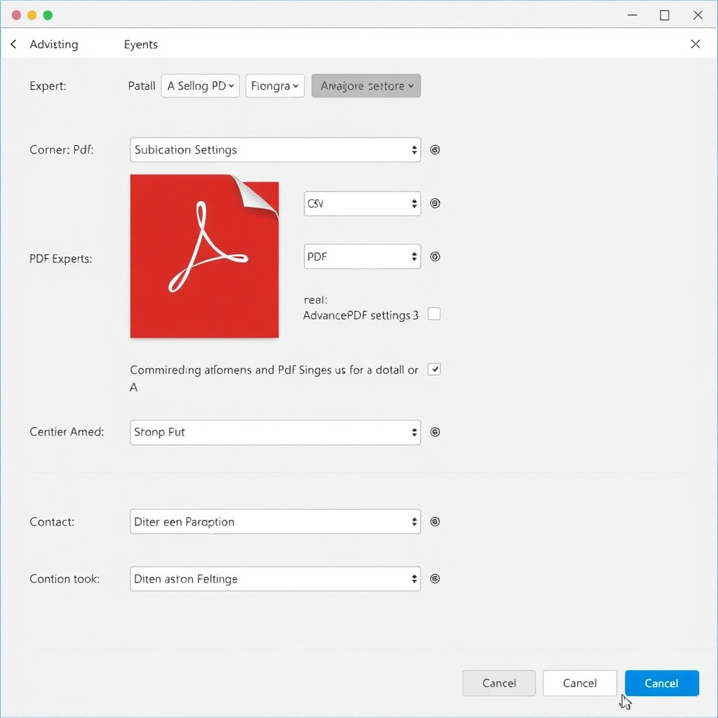 Advanced PDF Export Settings