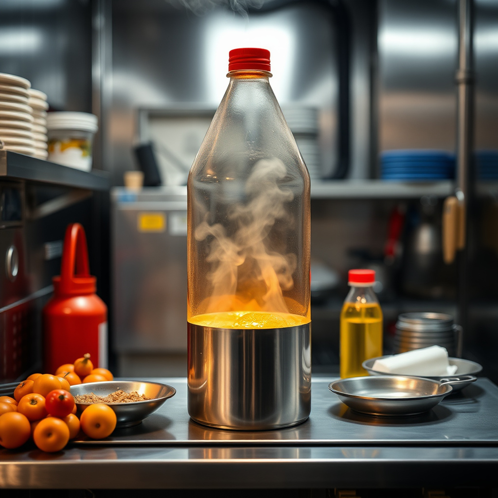 Vegetable oil fuel for commercial kitchen
