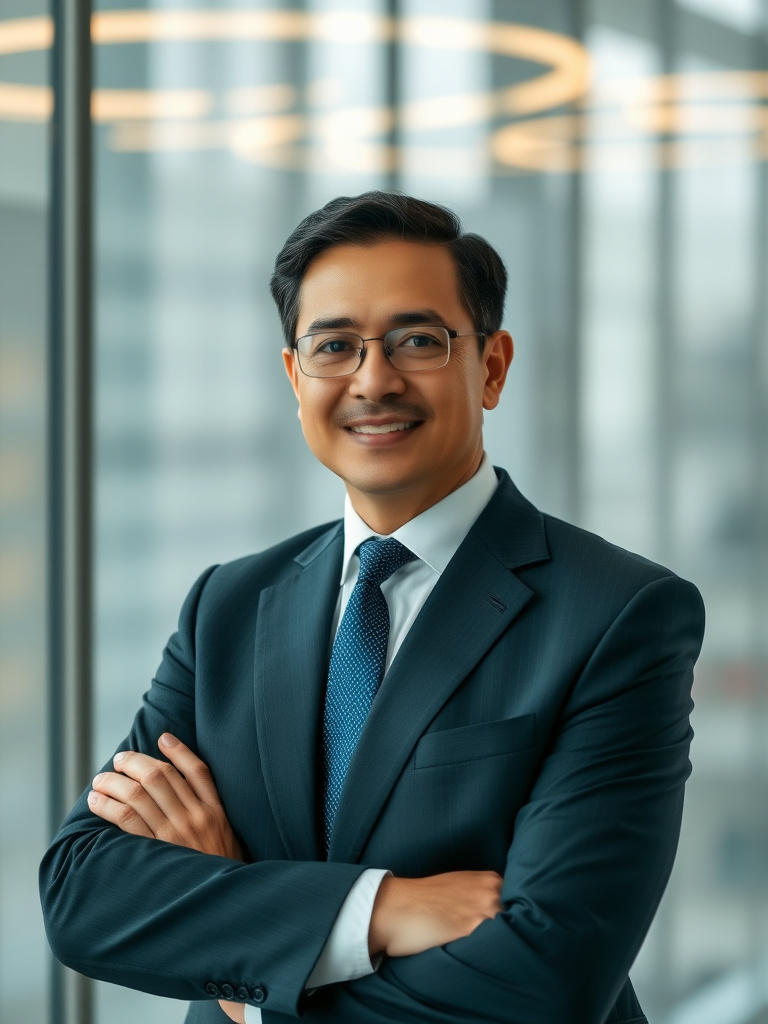Portrait of a professional executive in business suit