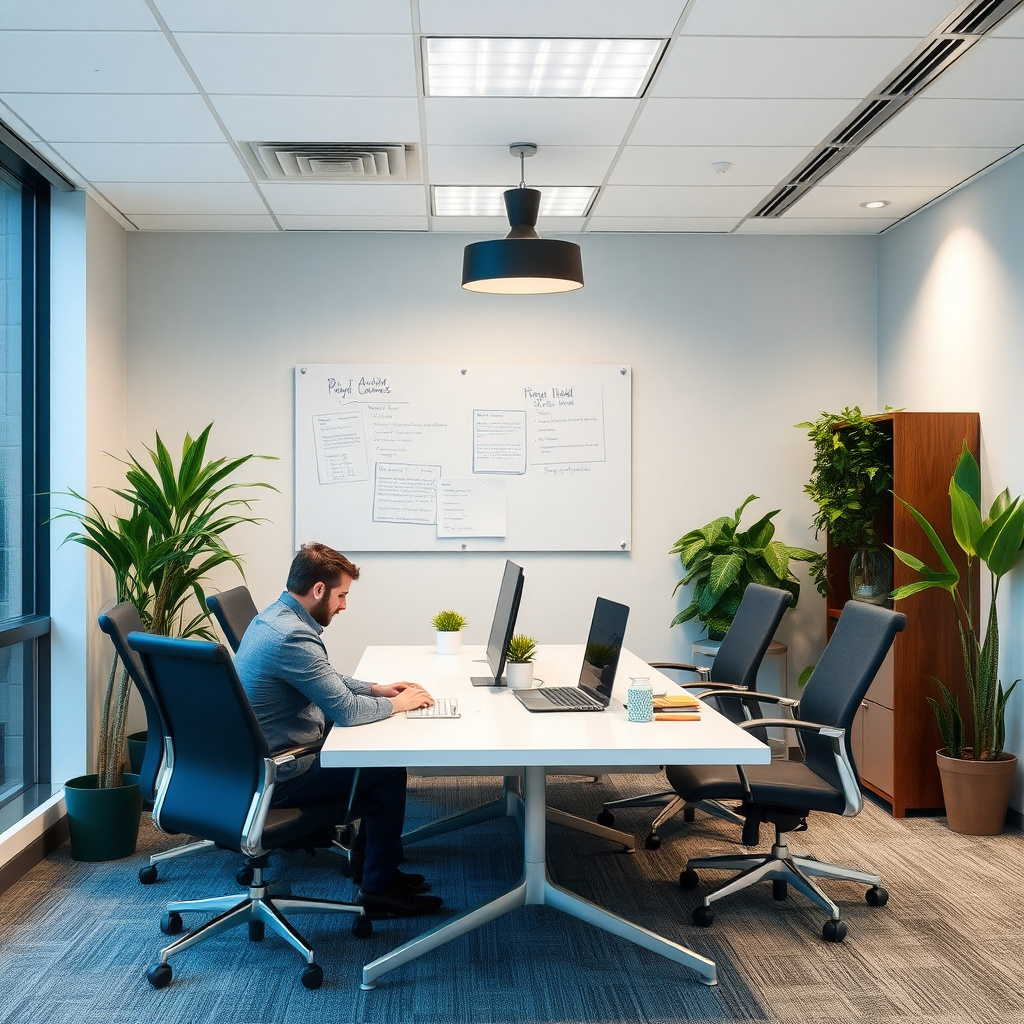 Office environment representing professionalism