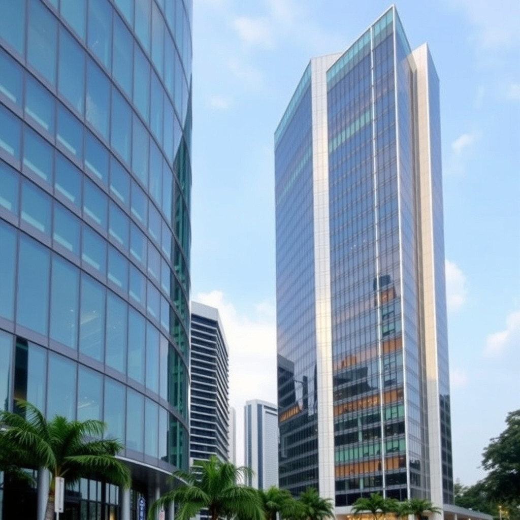 Modern office building in Singapore
