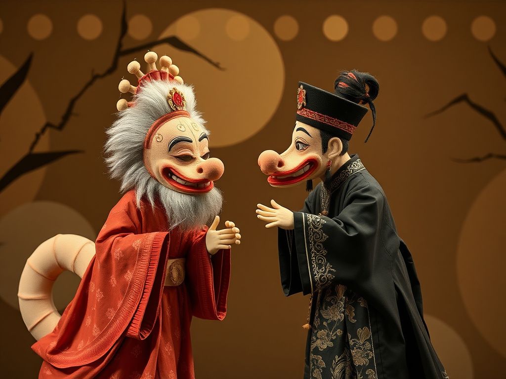 Glove puppetry inheritor Chen Lihui