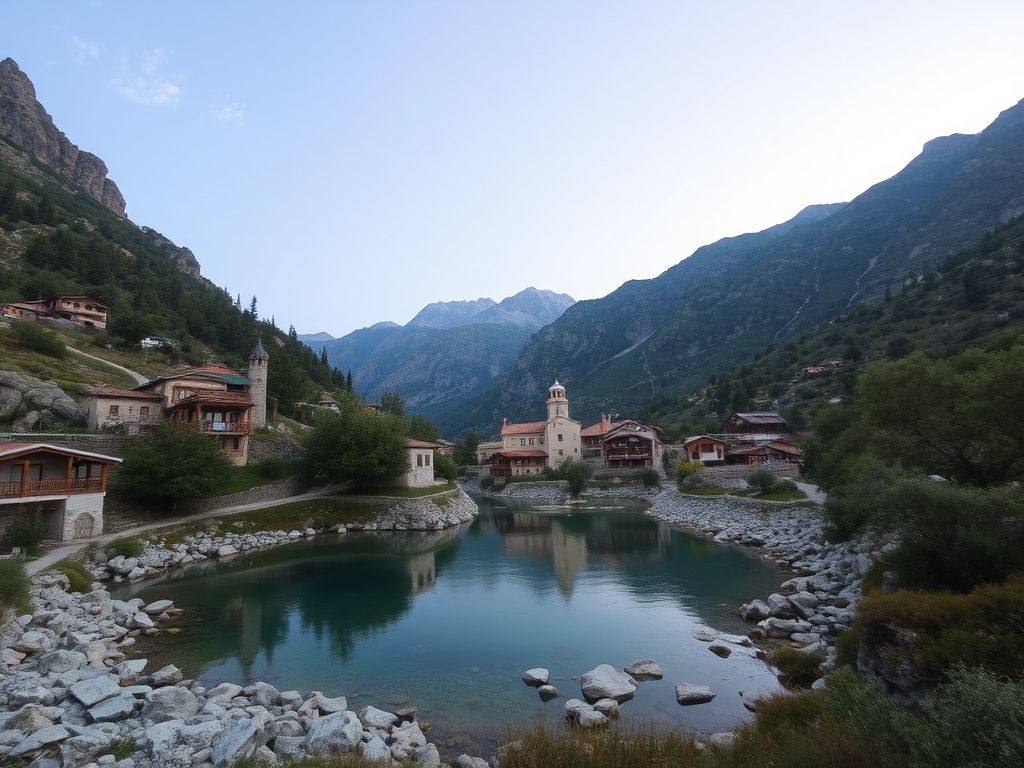 Taxia Village mountain water settlement