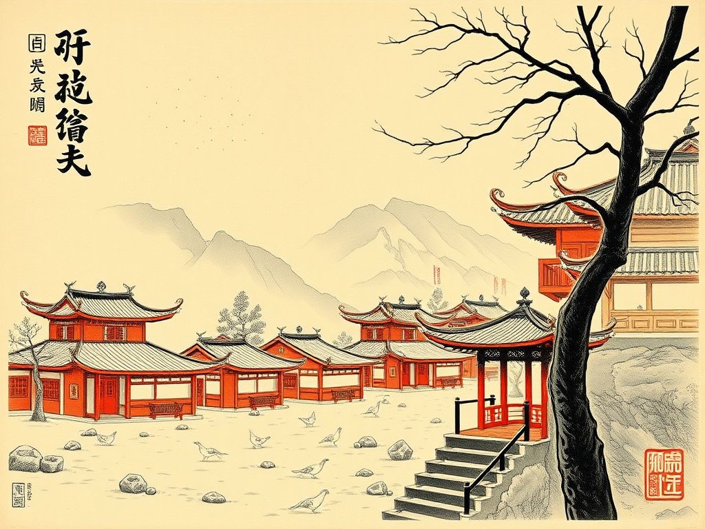 Zhangzhou traditional woodblock New Year print