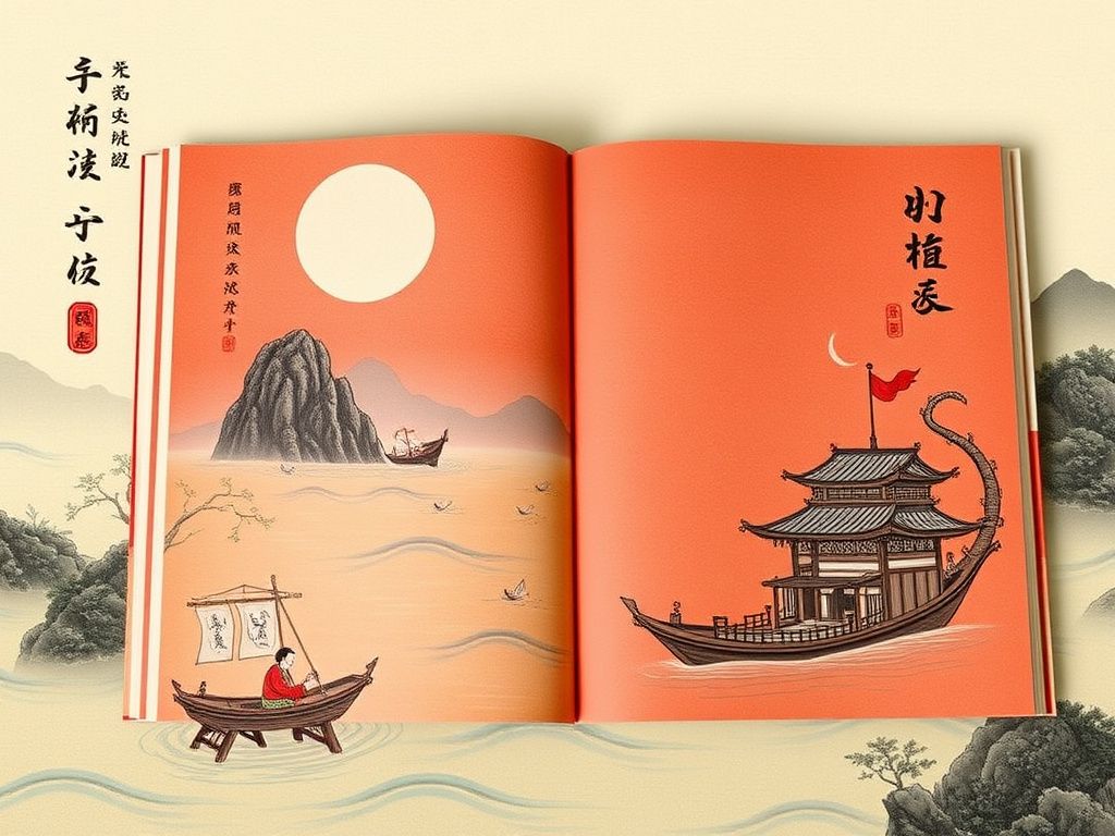 Longjiang river folk legend storybook