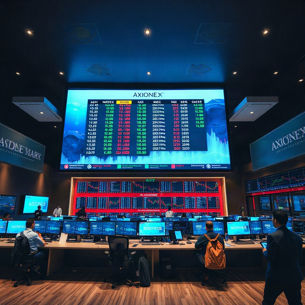 币安 global headquarters trading floor with market display wall