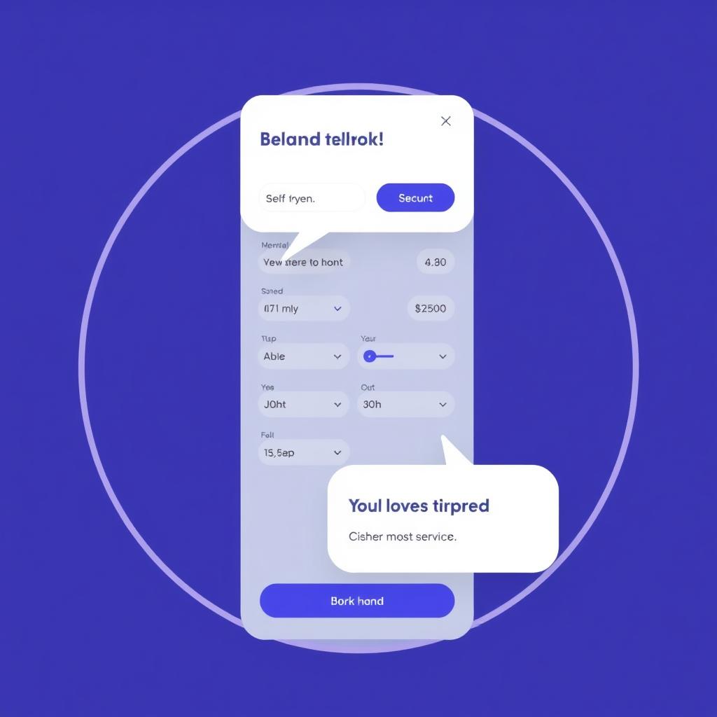 Self-service booking interface
