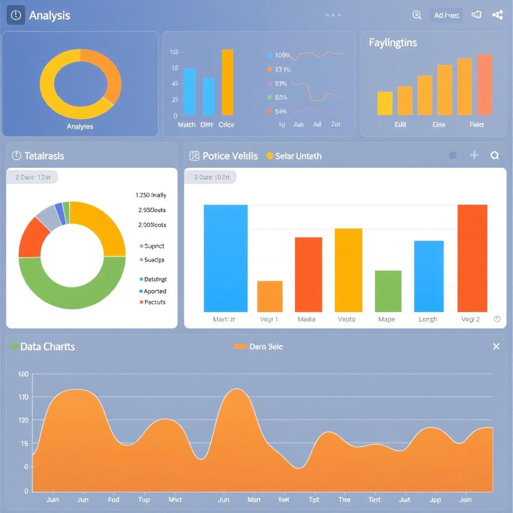 Data analysis dashboard chart