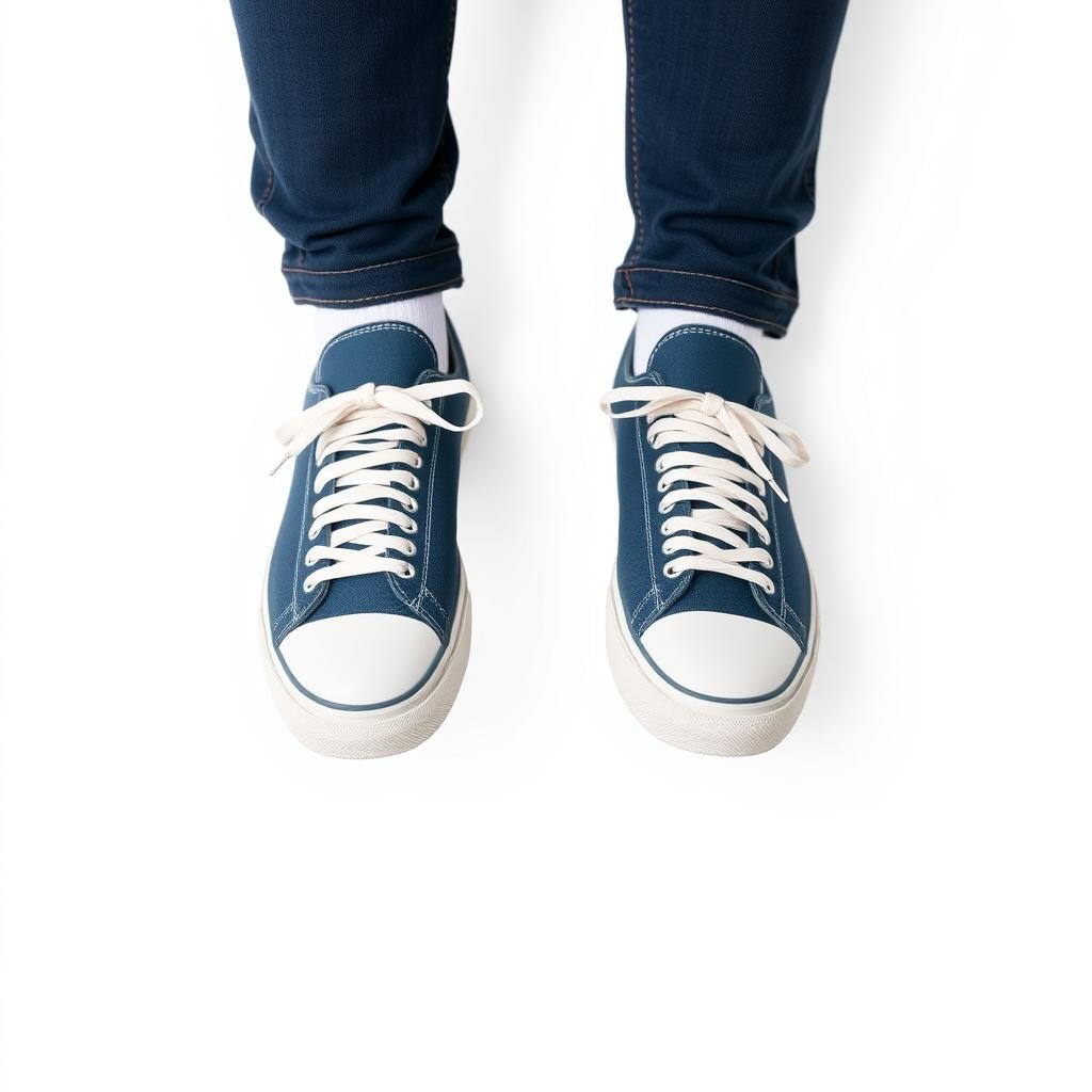 Casual sneakers on a white background