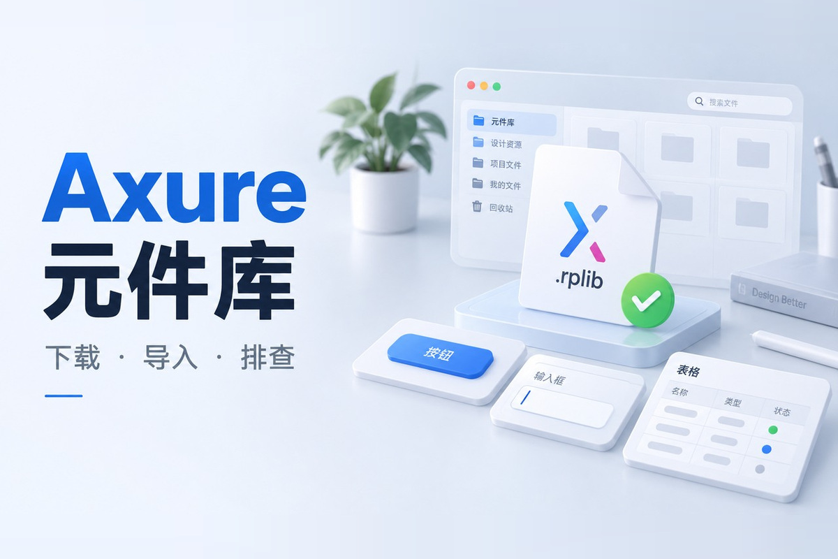 Axure元件库怎么下载？文件格式、导入步骤与故障排查文章封面