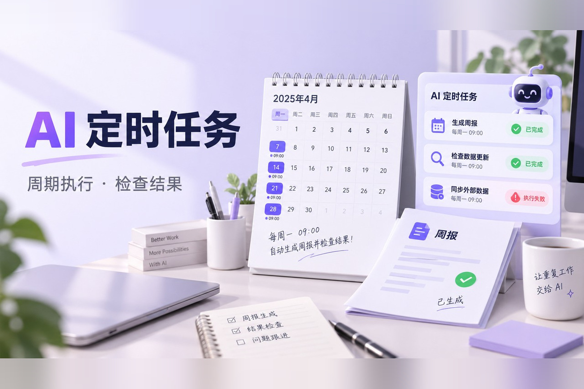 墨刀AI定时任务怎么设置？周报模板与漏跑排查文章封面