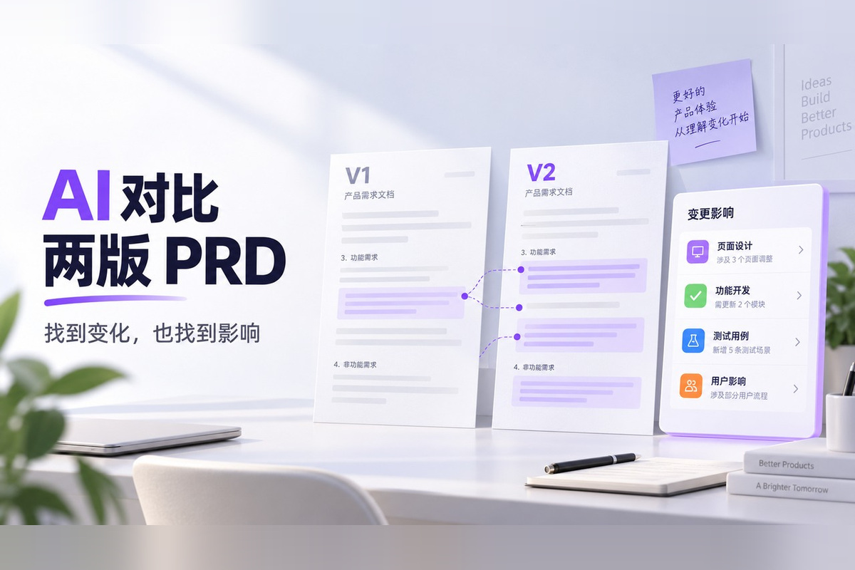 两版PRD如何对比？用AI找出规则变化和遗漏文章封面