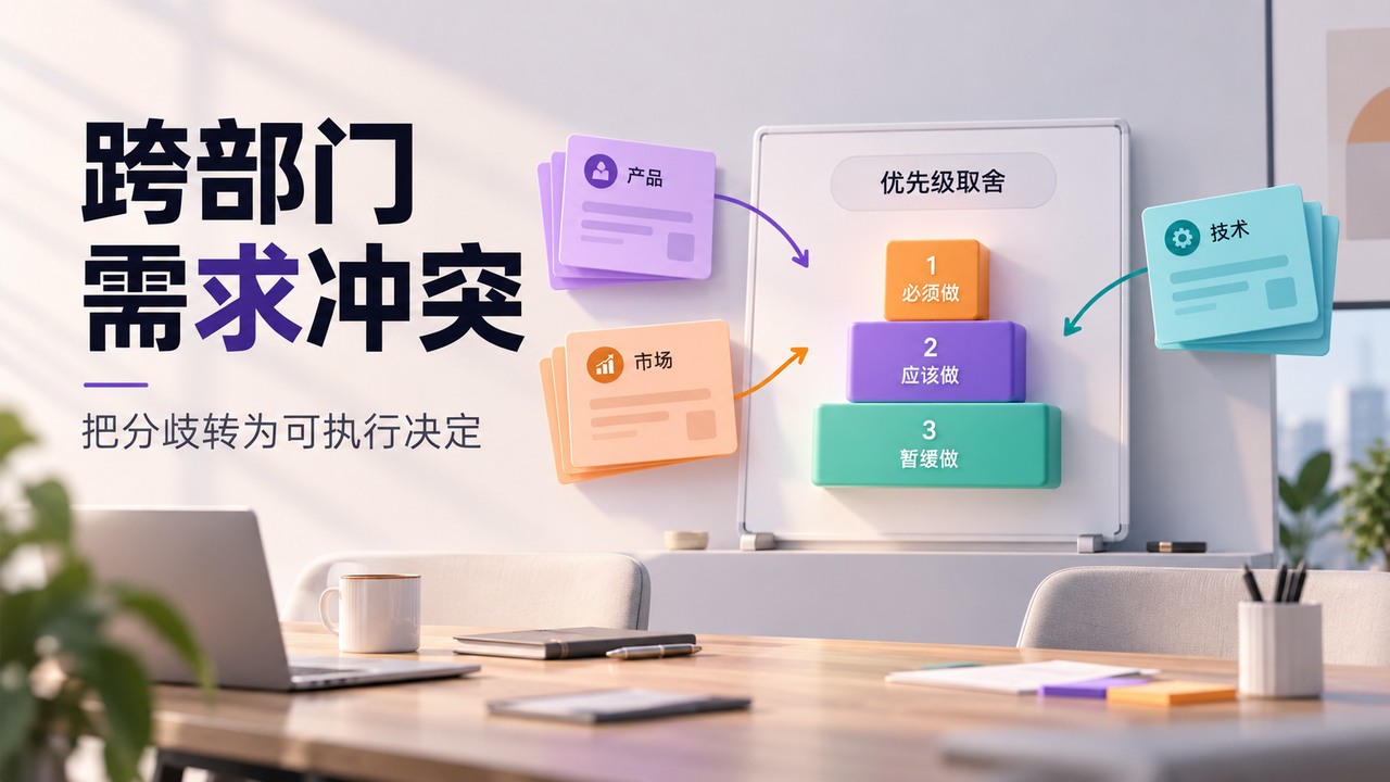 跨部门需求冲突怎么解决?目标、取舍与决策记录