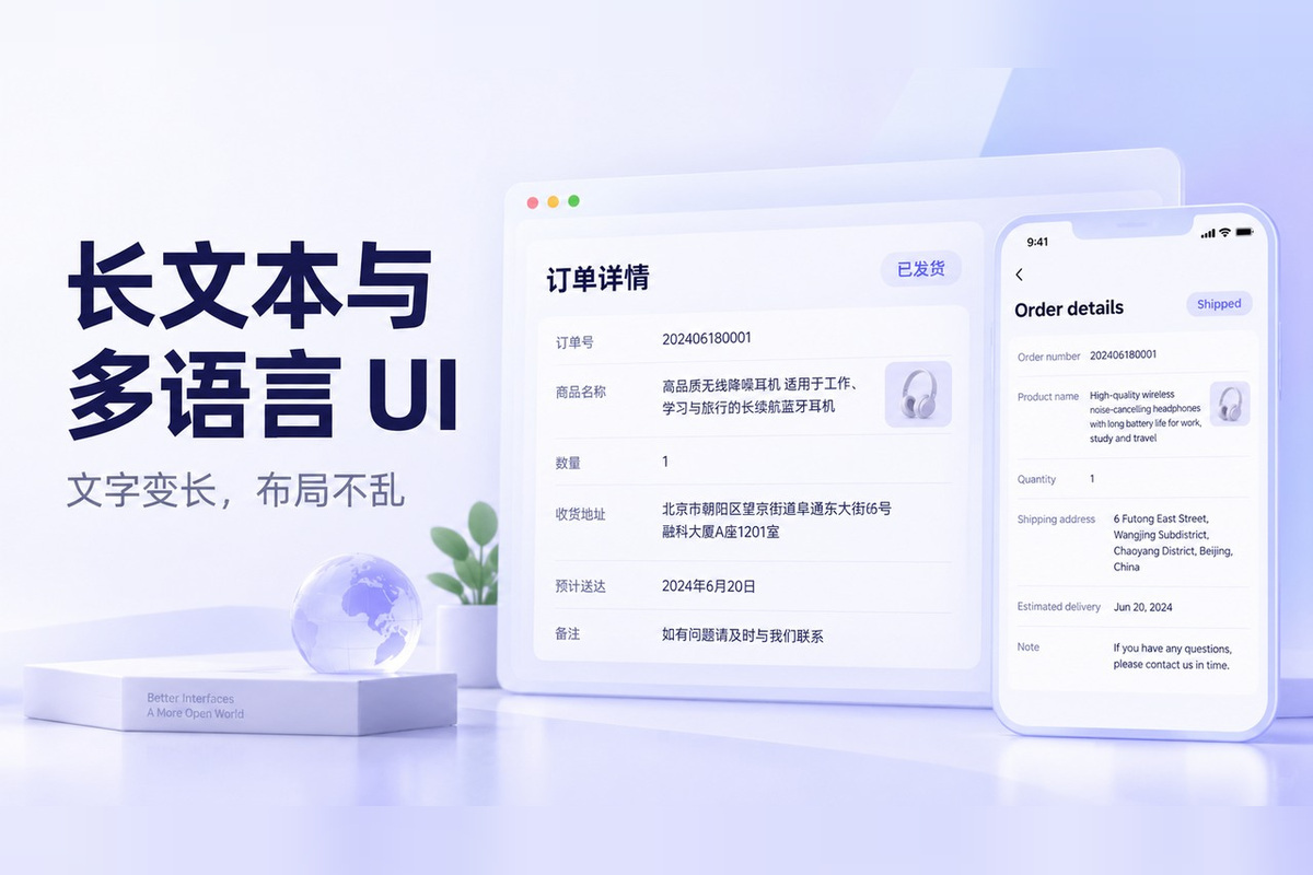 长文本与多语言UI怎么适配？换行、省略与布局检查方法文章封面