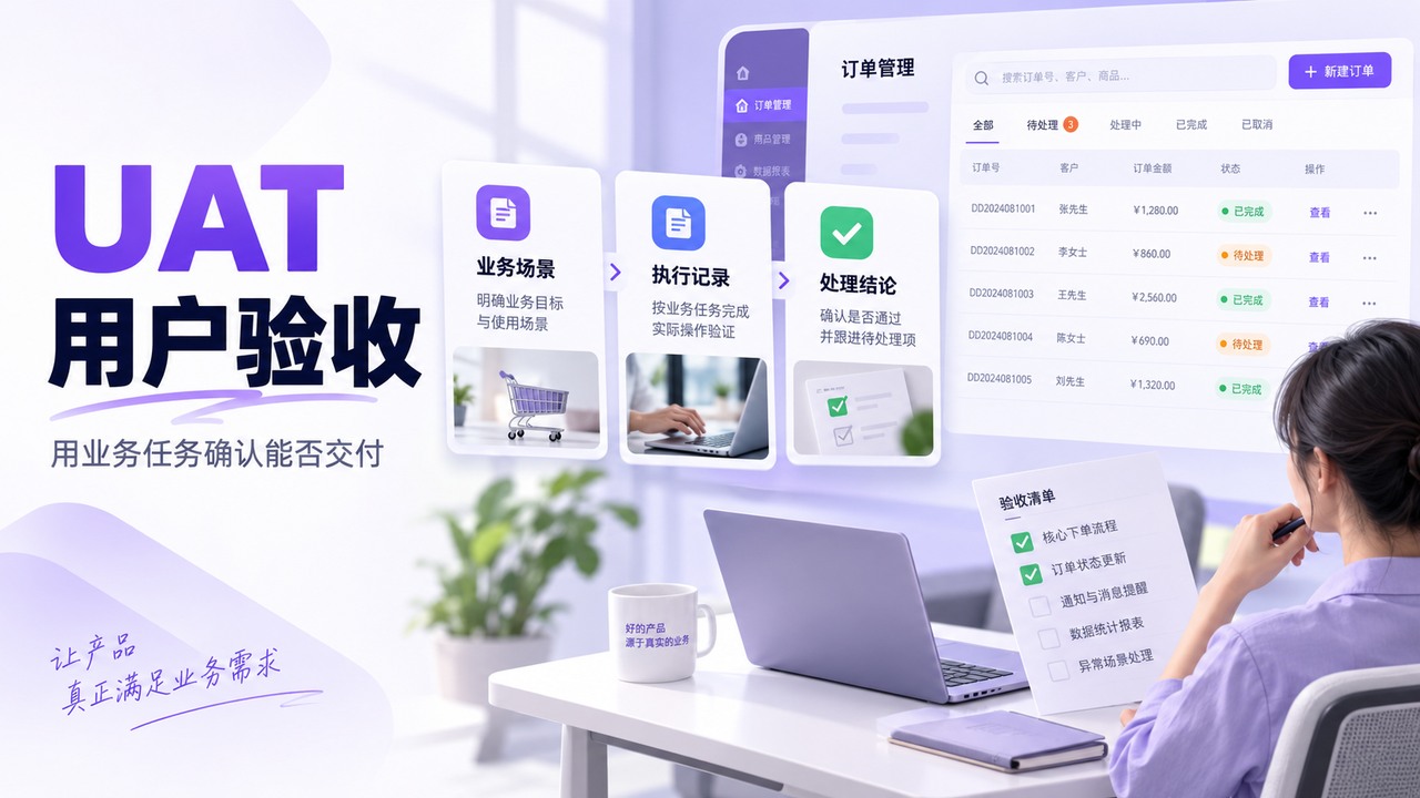 UAT用户验收测试怎么做?场景、记录与验收条件