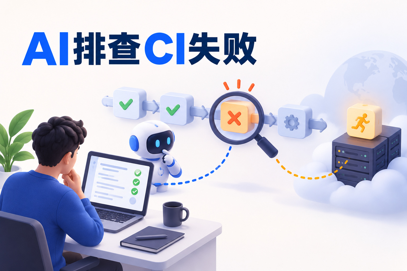 用AI排查CI失败:本地通过、流水线报错时先看什么