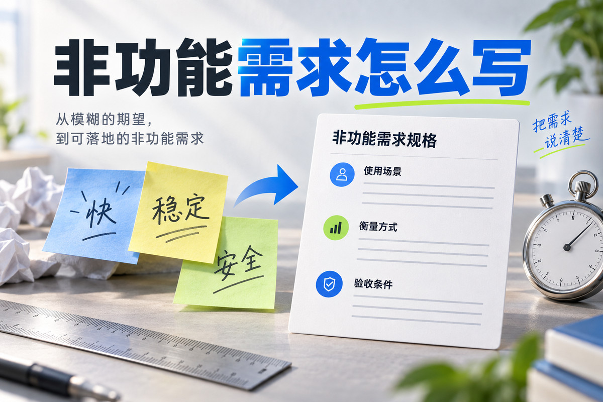 非功能需求怎么写？把“快、稳定、安全”变成验收条件文章封面