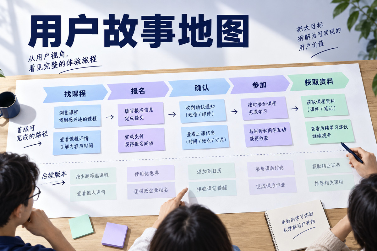 用户故事地图怎么画？从用户活动到版本切片文章封面
